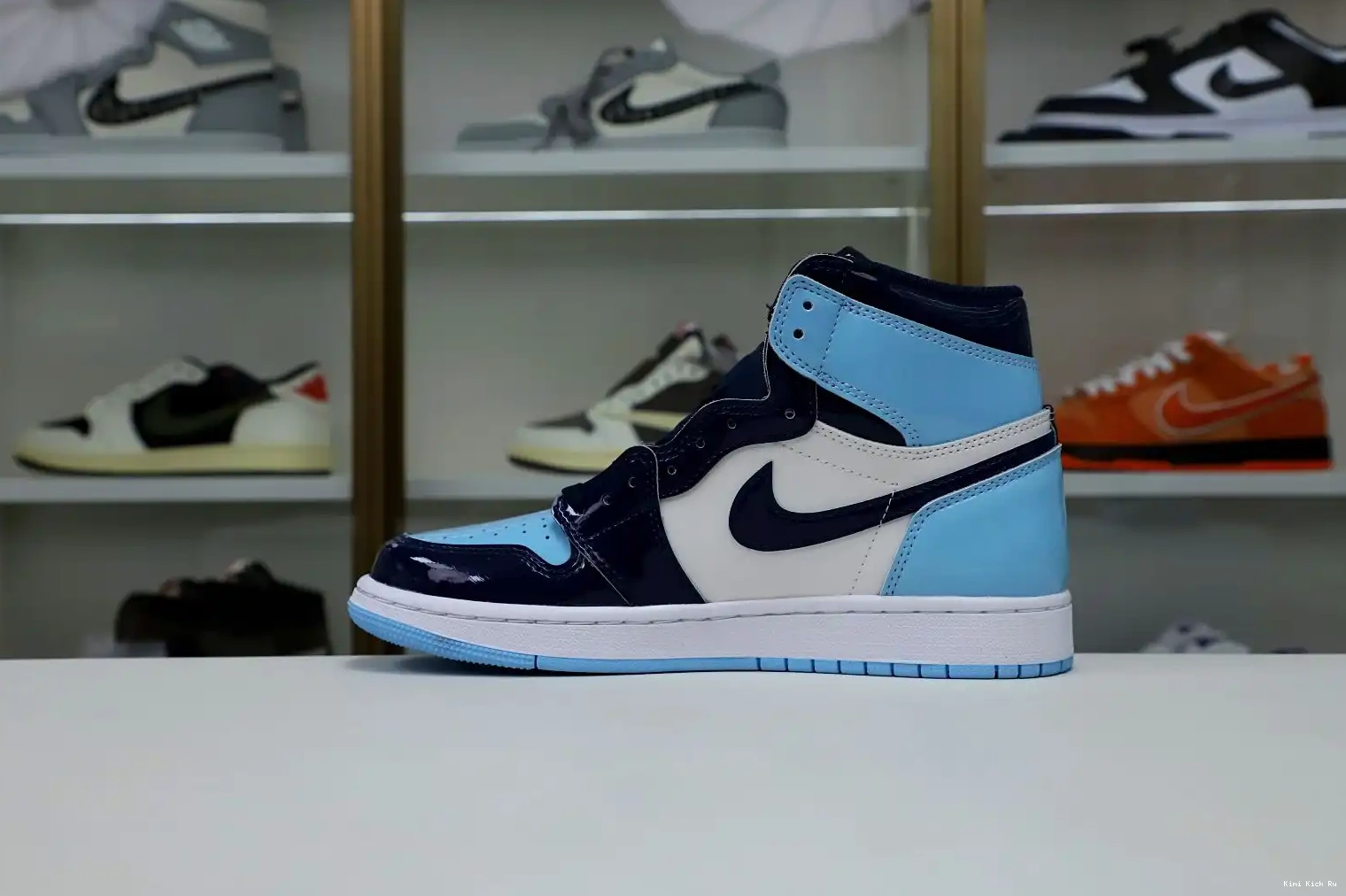 RETRO OG Kimikick 1 WMNS HIGH AIR 'BLUE CHILL' JORDAN 0808